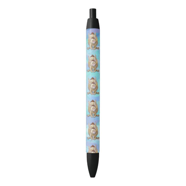 Cute Rabbit Animal Parade Black Ink Pen (Front Vertical)