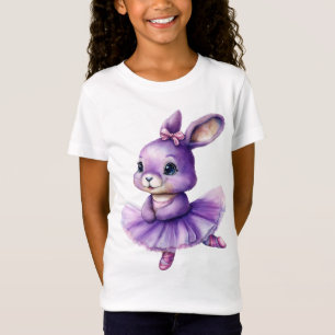 Cute rabbit ballerina dancing ballet T-Shirt
