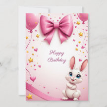 Cute Rabbit Birthday Celebration 🐰