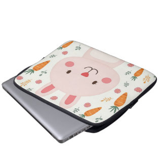 Cute Rabbit carrot Laptop Cases