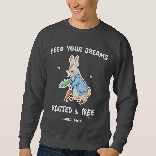 Cute Rabbit Carrot Lover T-Shirt Sweatshirt (Front)