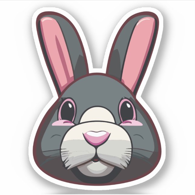 Cute Rabbit Cartoon Charactor (Front)