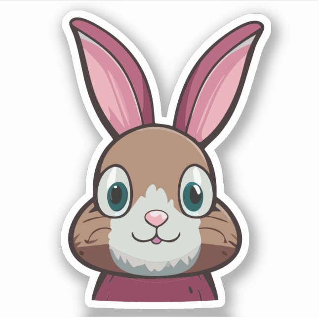 Cute Rabbit Cartoon Charactor (Front)