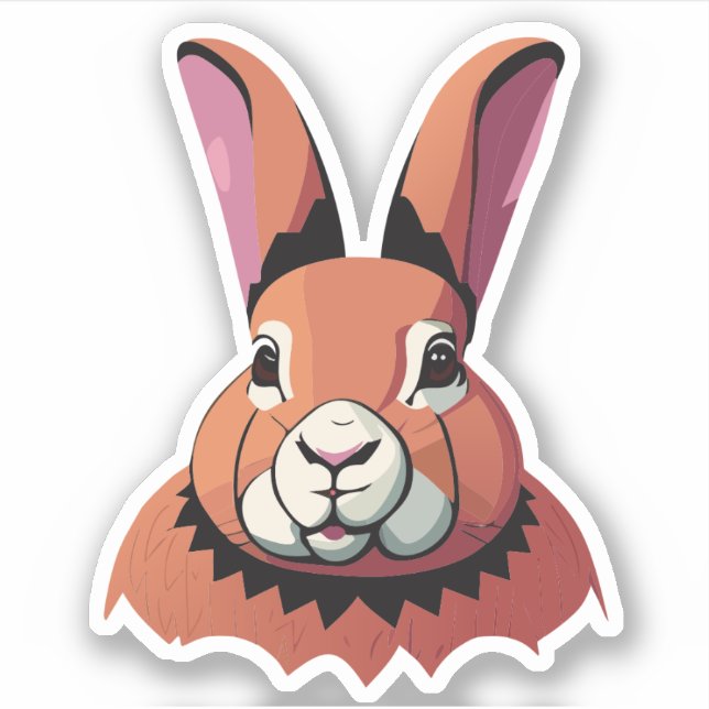 Cute Rabbit Cartoon Charactor (Front)