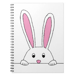 Cute Rabbit Clipart Peaking Cute Animals Bunny Notebook