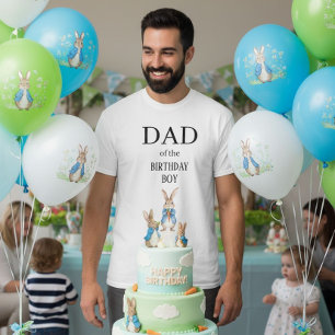 Cute Rabbit Dad of the Birthday Boy Party Family  T-Shirt