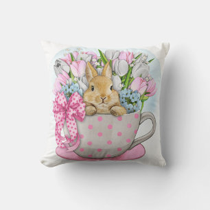 Cute Rabbit Flower Pot Cushion