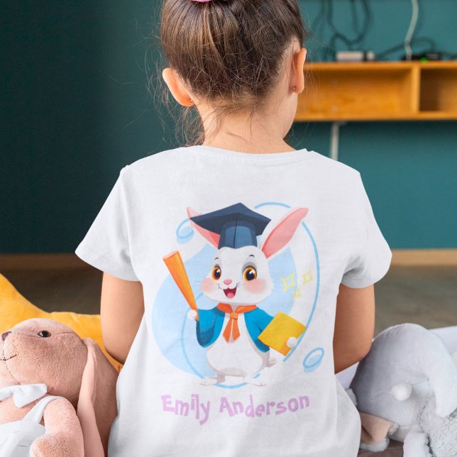 Cute Rabbit Graduation Gifts for Kindergarteners T-Shirt (Cute Rabbit Graduation Gifts for Kindergarteners)