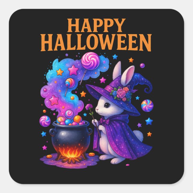 Cute Rabbit Halloween Stickers (Front)