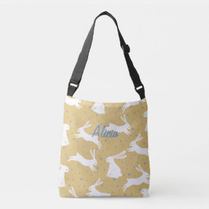 Cute Rabbit Pattern Design - Customisable Crossbody Bag