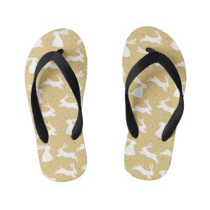 Cute Rabbit Pattern Design Kid's Jandals