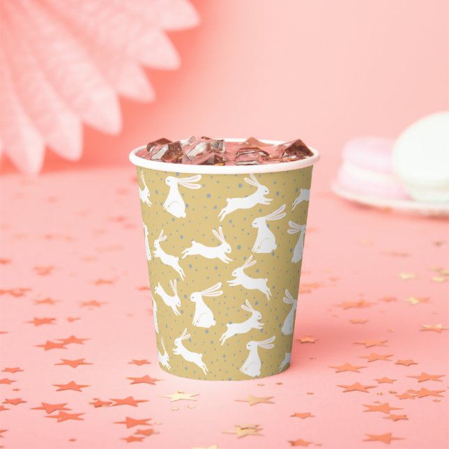 Cute Rabbit Pattern Design Paper Cups (Insitu)