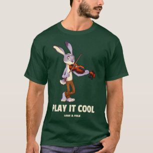 Cute Rabbit Playing a Violin T-Shirt