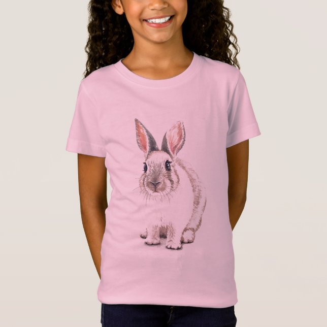 Cute Rabbit  T-Shirt (Front)