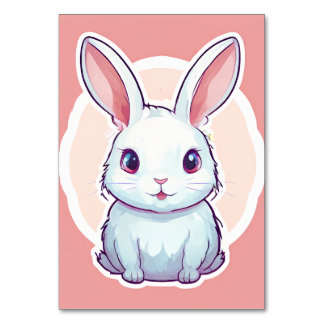 cute rabbit Table Card