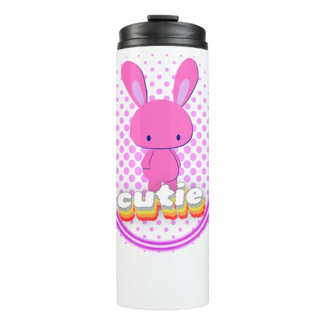 Cute Rabbit Thermal Tumbler (Front)