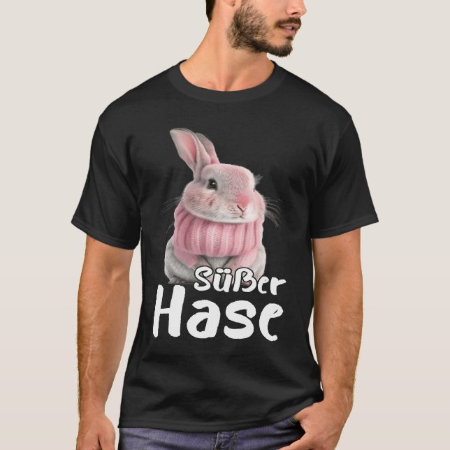 Cute rabbit winter rabbit mum T-Shirt (Front)