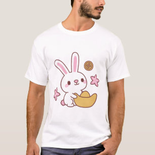 Cute Rabbit With Ingot Chinese New Year T-Shirt