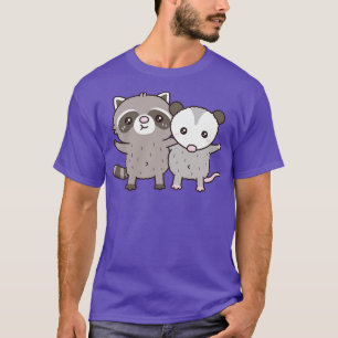 Cute Racoon And Opossum Besties T-Shirt