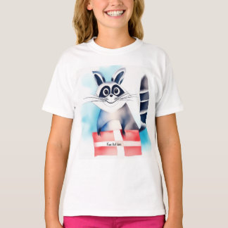 Cute racoon birthday gift T-Shirt