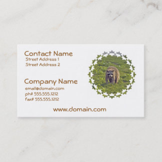 Cute Racoon Business Cards