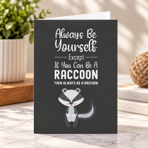 Cute Racoon Cards Funny Animal Humor Joke