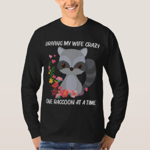 Cute Racoon Design For Men Boys Racoon Trash Pan T-Shirt