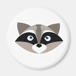 Cute Racoon Face Magnet