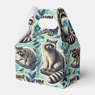 Cute Racoon Pattern Favour Box