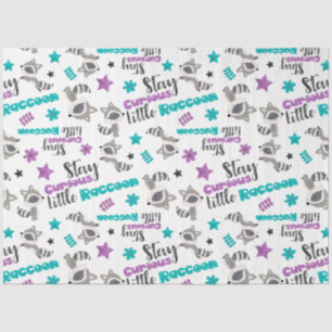 Cute Racoon Pattern Tissue Paper