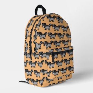 cute racoon printed backpack
