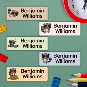 Cute Racoon School Daycare Camp Name
