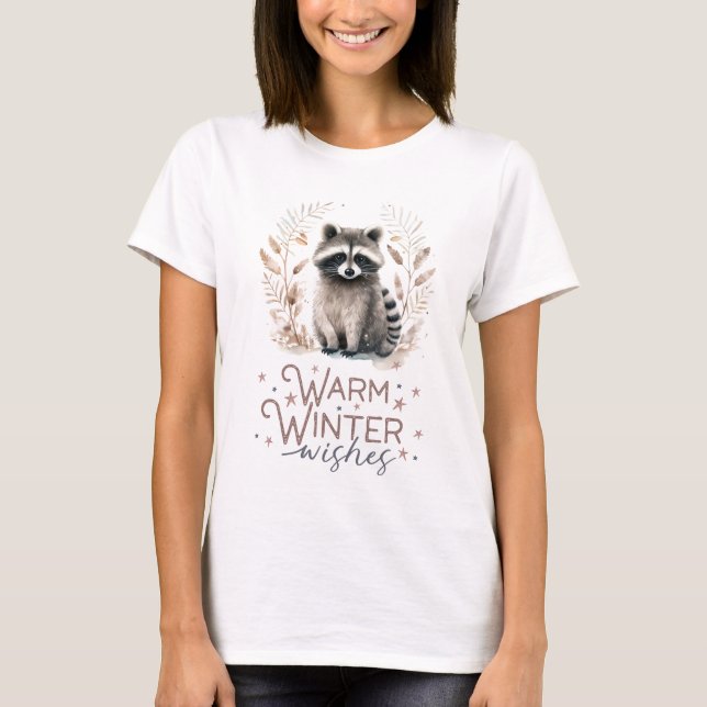 Cute Racoon T-Shirt (Front)