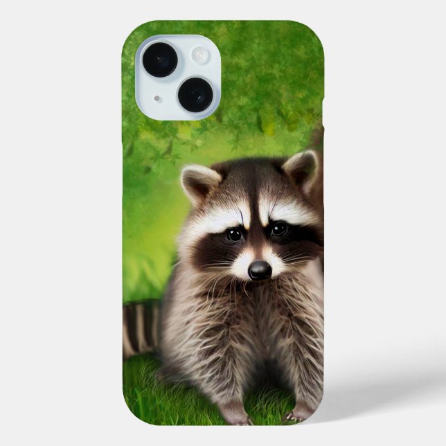 Cute Racoon with a Really Cute Face Case-Mate iPhone Case (Back)