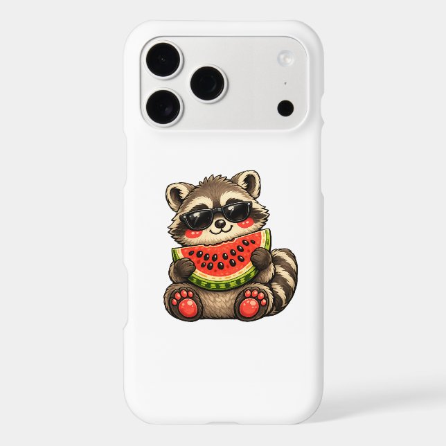 Cute Racoon with Watermelon (Back)