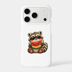 Cute Racoon with Watermelon