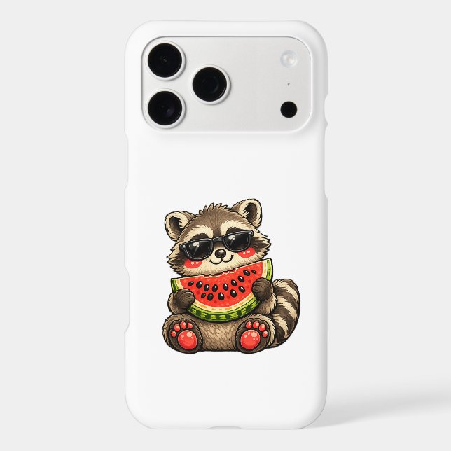 Cute Racoon with Watermelon (Back)