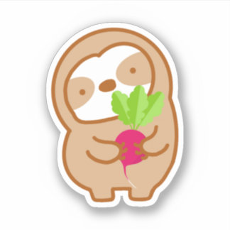 Cute Radish Sloth 
