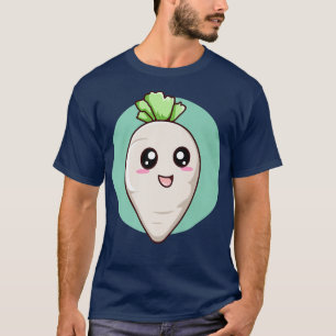 Cute Radish Vegetables Salad Vegan Vegetarians T-Shirt