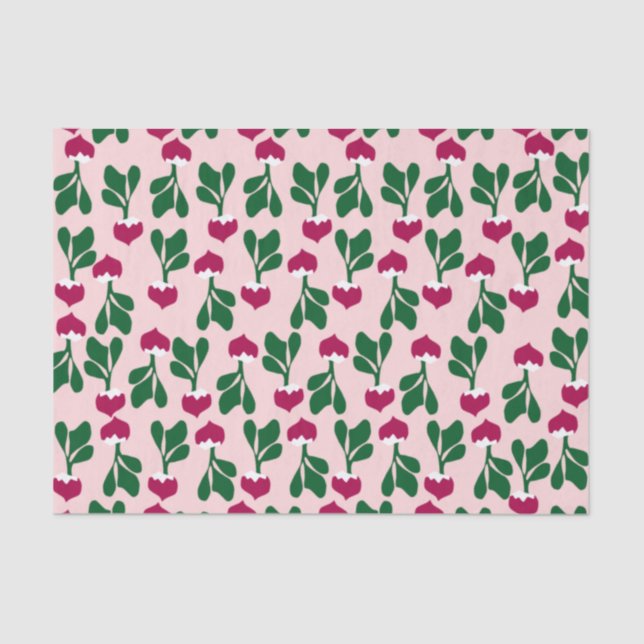 Cute Radishes Tissue Paper (Front)