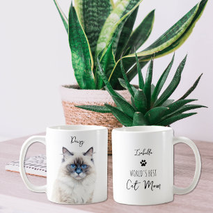 Cute Rag Doll Cat Custom Best Mum / Dad  Coffee Mug
