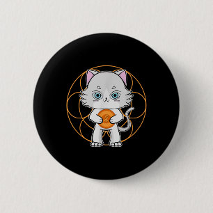 Cute Ragdoll Cat Anime Feline Leukaemia Awareness  6 Cm Round Badge