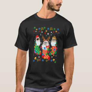 Cute Ragdoll Cat Kitten Christmas Socks Xmas T-Shirt