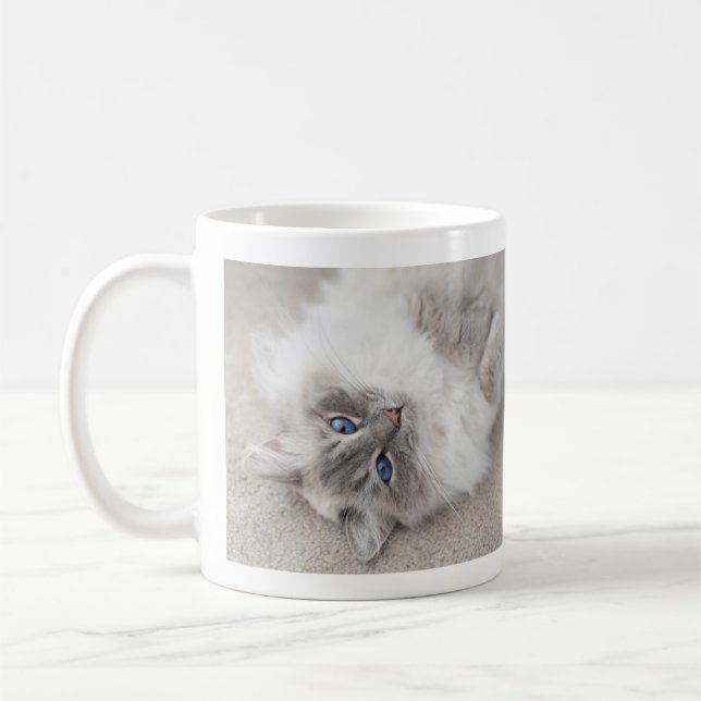 Cute Ragdoll Cat Mug (Left)