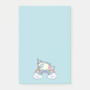 Cute Rainbow and Unicorn Post-it Notes