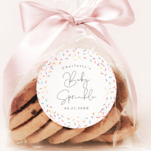 Cute Rainbow Baby Sprinkle Shower Favour Stickers