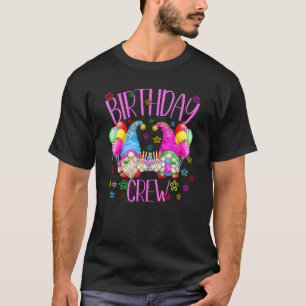 Cute Rainbow Birthday Gnome For Women  Birthday Cr T-Shirt