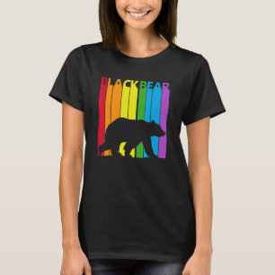 Cute Rainbow Black bear animal T-Shirt