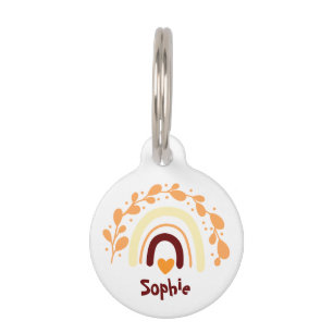 CUTE RAINBOW BOHO PET TAG