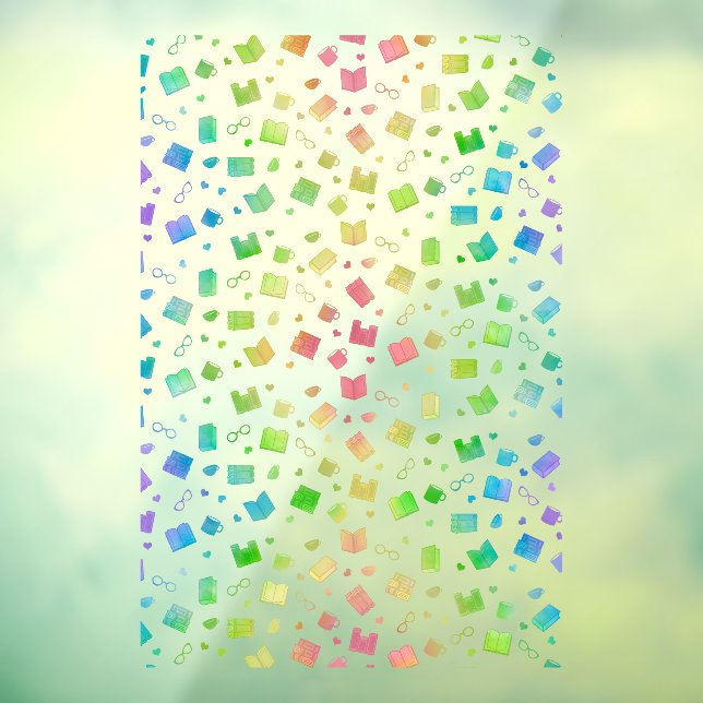 Cute Rainbow Book and Reading Pattern (Sheet 3)